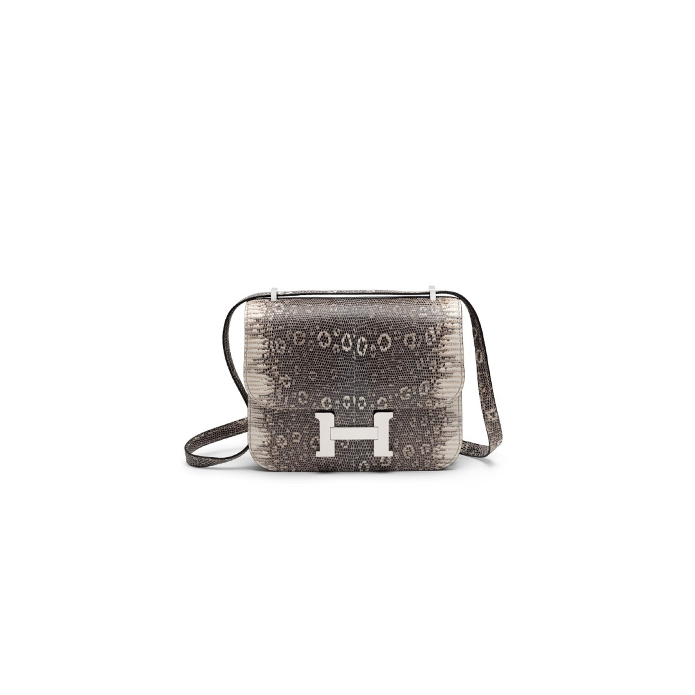 HERMES MASTER CONSTANCE 19 VEAU LIZARD H028369CK1B(19*15*4cm)